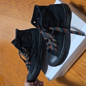 Woman Converse All-Star High-Top All Black Shoes